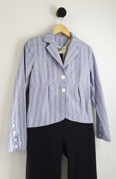6014 Blazer Azul Claro Listras - M - loja online