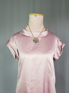 6340 Vestido Rose com Gola - 38 - SARA KELLY - comprar online