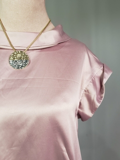 6340 Vestido Rose com Gola - 38 - SARA KELLY na internet