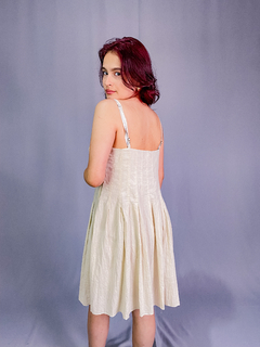 Vestido Bege - M - Boutique Desapego Delas