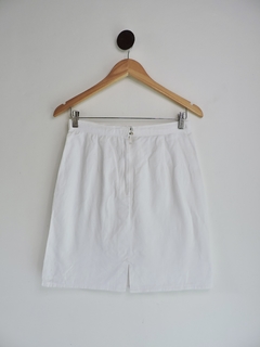 Saia Branca - M - Boutique Desapego Delas