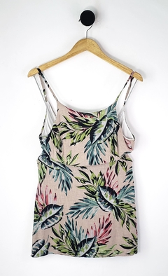 8976 Vestido Folhas Alça - P - HANDBOOK