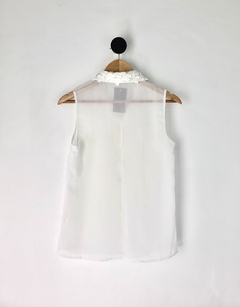 Regata Transparente com Guipir - M - MARISA - loja online