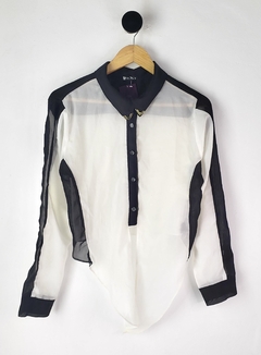 Camisa Transparente com Amarração - G - VK