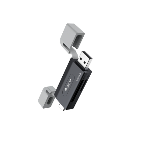 Leitor De Cartão USB+TIPO C PARA SD/TF
