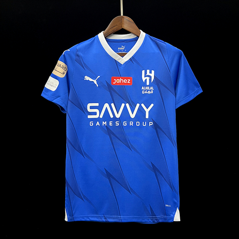 Camisa Al-Hilal Saudi home 23/24 Torcedor Masculina - azul