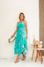 Conjunto de Saia assimétrica estampada