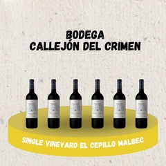 CALLEJON DEL CRIMEN SINGLE VINEYARD PAMPA EL CEPILLO MALBEC (CAJA X 6 UNIDADES)