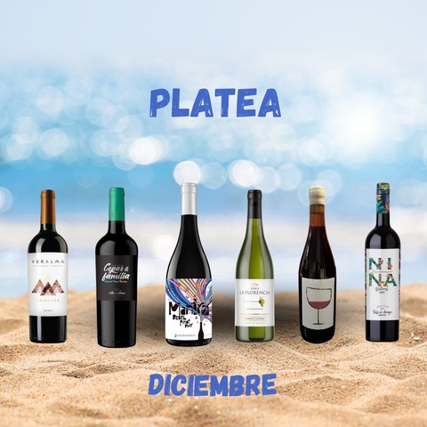CAJA LA PLATEA X 6 VINOS MES DE DICIEMBRE 2024