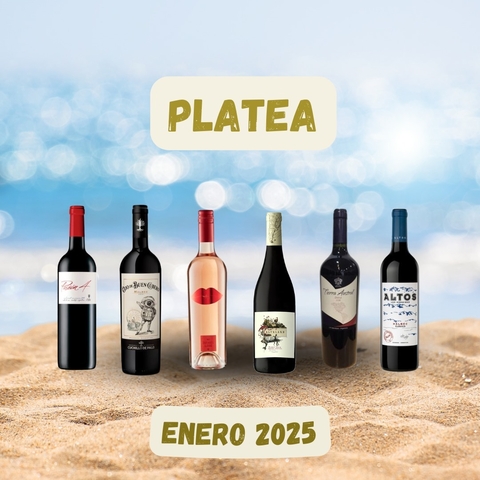 CAJA LA PLATEA X 6 VINOS MES DE ENERO 2025