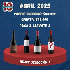CAJA LA MEJOR SELECCION X 3 VINOS MES DE ABRIL 2025 - comprar online