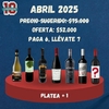 CAJA LA PLATEA X 6 VINOS MES DE ABRIL 2025 - comprar online