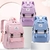 Fengdong high school bags for girls student many pockets waterproof school backp