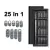 25 em 1 kit chave de fenda bits magnéticos phillips - comprar online