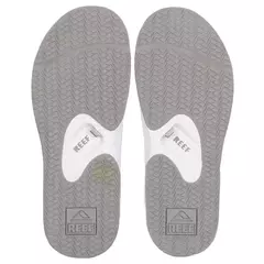 Chinelo Reef Mick Fanning All White - Banzai Surf Company