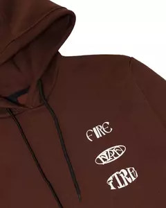 Moletom FIRE Apparel Design Tags (Marrom) na internet