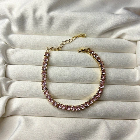 PULSEIRA RIVIERA ROSA DOURADO
