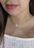 Colar Choker Fita Coração