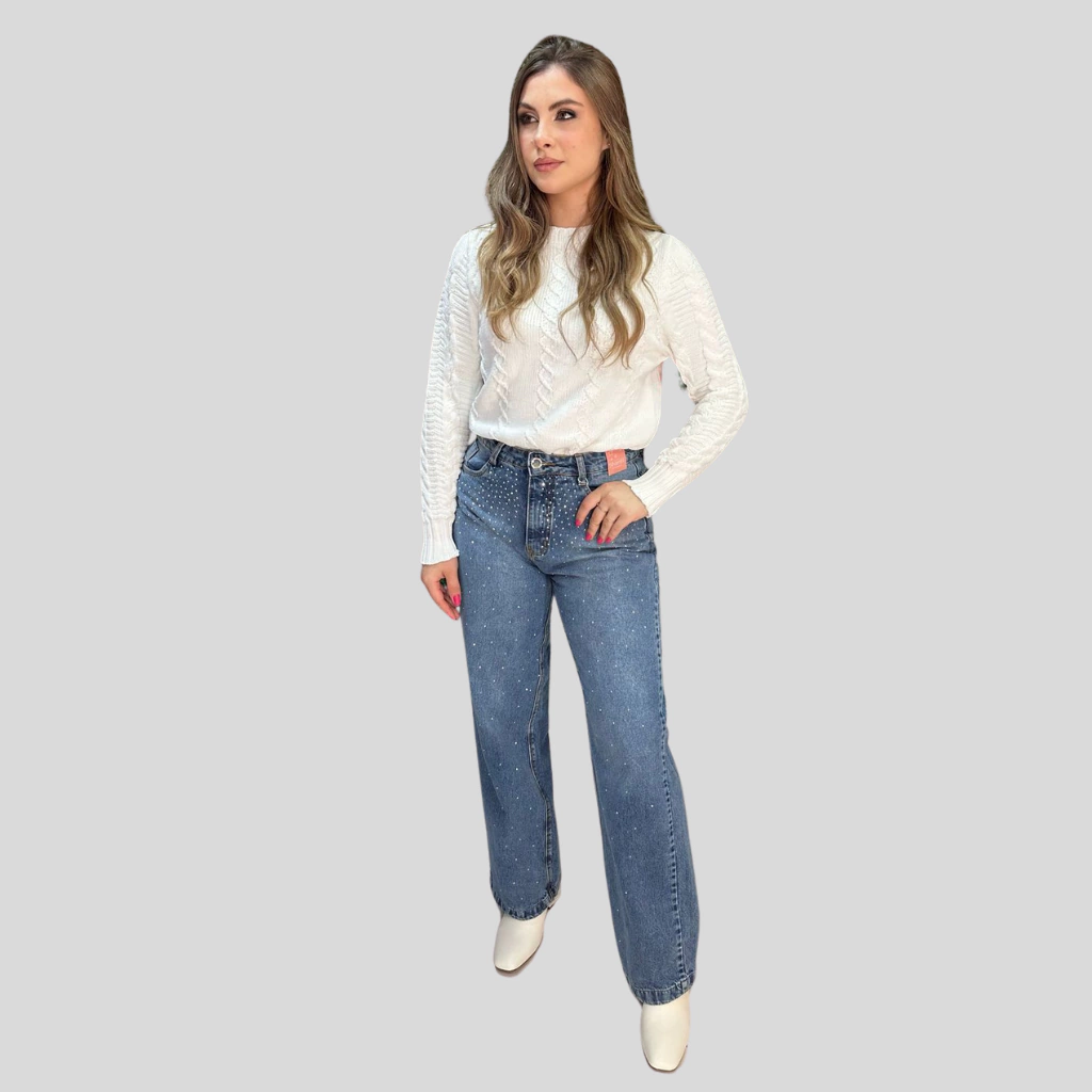 Blusa tricot branca