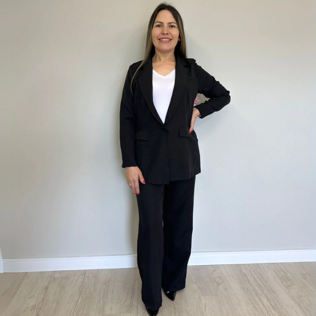 Blazer Alongado Preto