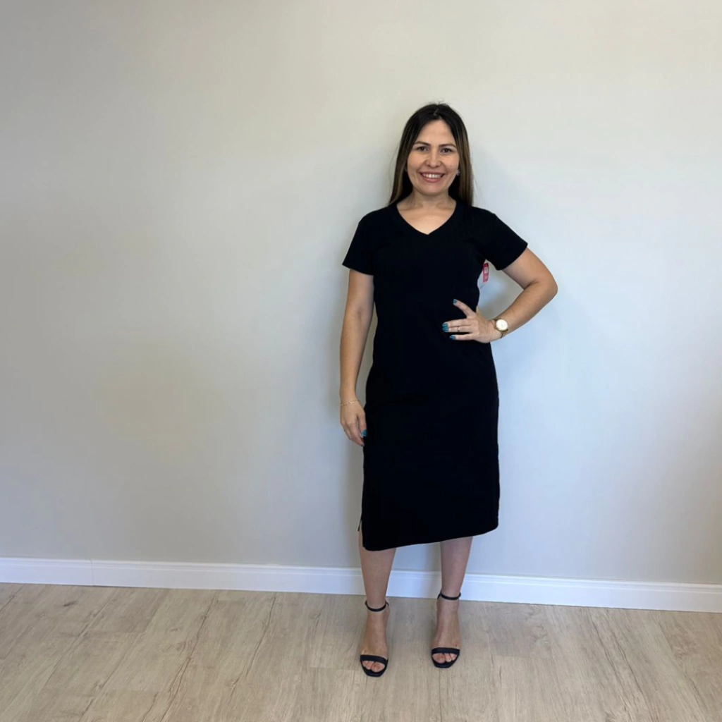 Vestido Canelado