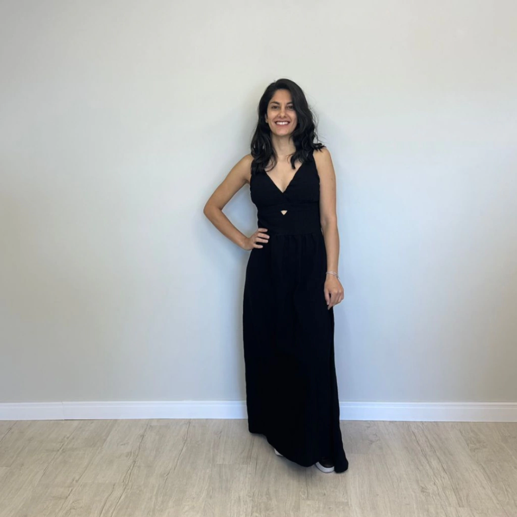 Vestido Preto Lu (Modelo Longo Regata)