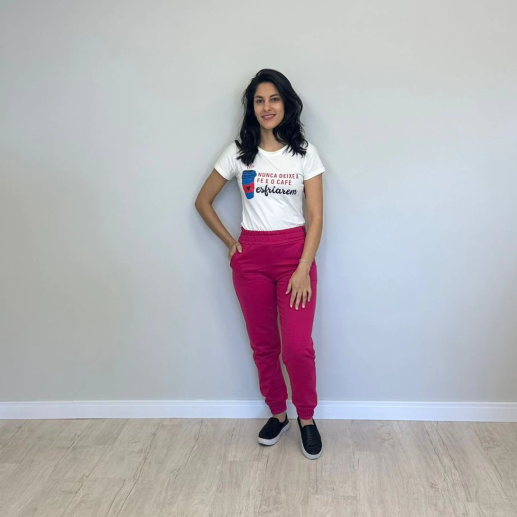 Calça Moletom - Rosa Pink