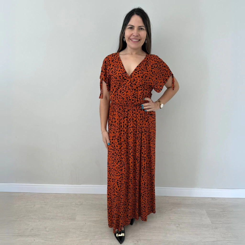 Vestido Tigresa Laranja