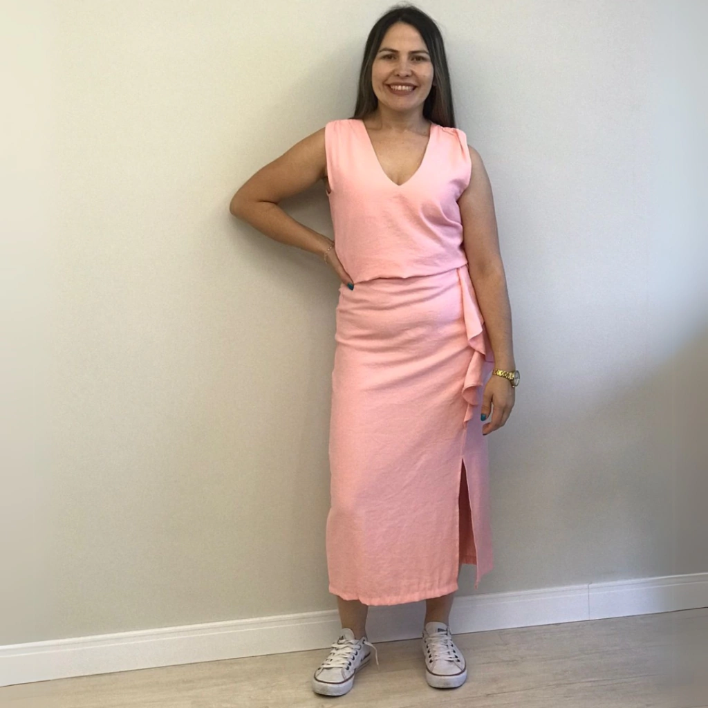 Conjunto Alfaiataria Rosa bebê