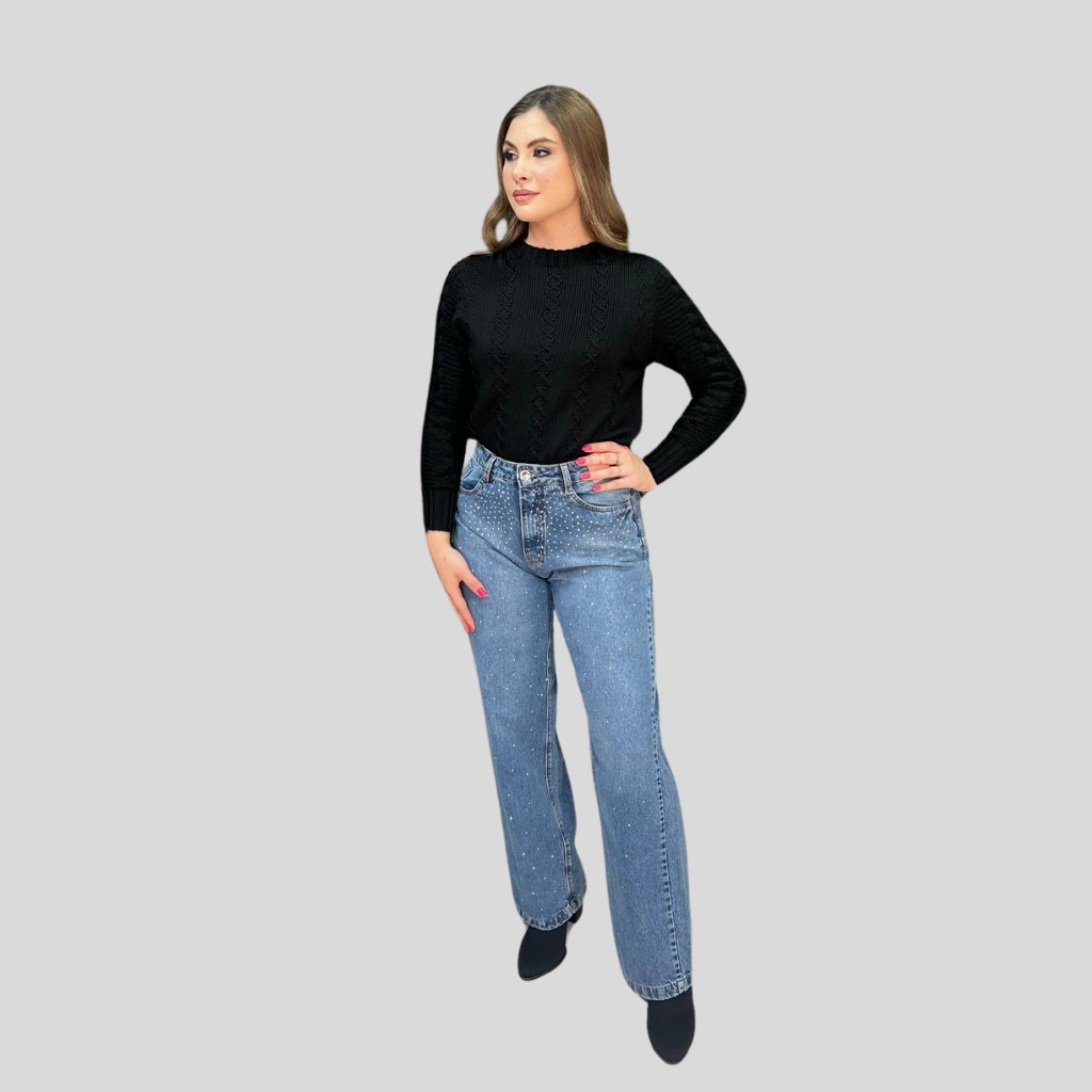 Blusa Tricot Preta