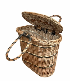 Canasta Matera de Mimbre Con Tapa - comprar online