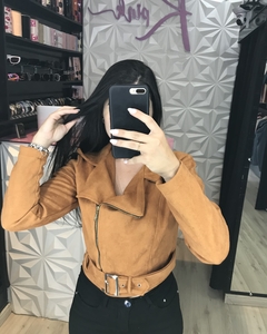 Jaqueta Suede Manga Longa - comprar online