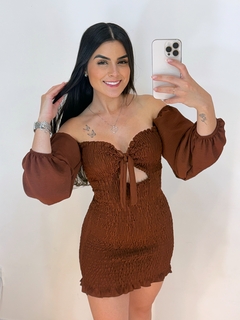 Vestido Lastex Manga Longa na internet