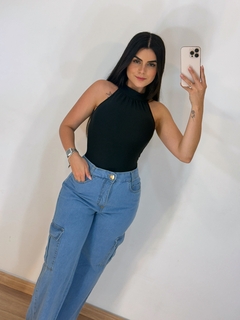 Calça Jeans Cargo Clara