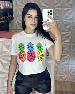 Cropped Estampado Abacaxi