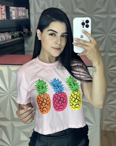 Cropped Estampado Abacaxi - loja online