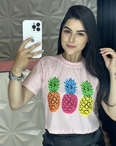 Imagem do Cropped Estampado Abacaxi