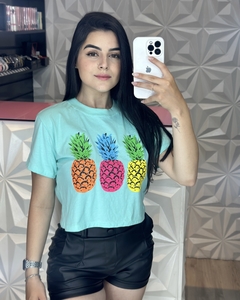 Cropped Estampado Abacaxi