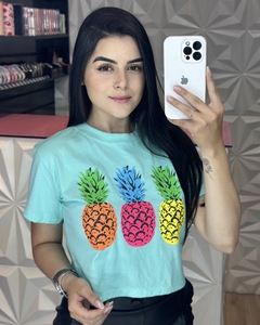 Cropped Estampado Abacaxi - comprar online