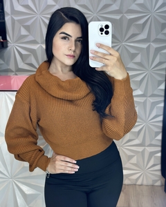 Cropped Tricô com Gola - loja online