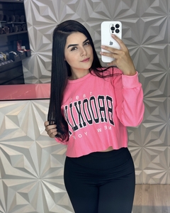 Cropped Moletinho Manga Longa
