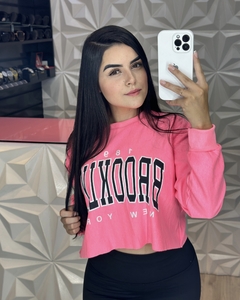 Imagem do Cropped Moletinho Manga Longa