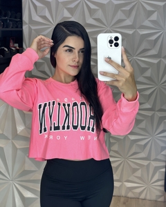 Cropped Moletinho Manga Longa - comprar online