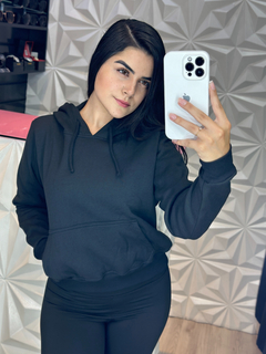 Blusa Manga Longa Moletom com Capuz - comprar online