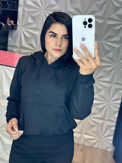Blusa Manga Longa Moletom com Capuz - comprar online