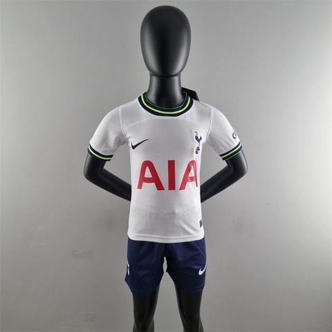 Conjunto Infantil Tottenham Home I 22/23 - Branco - Nike