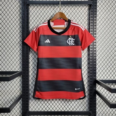Camisa Flamengo 23/24 Vermelha - Feminina - Adidas
