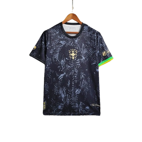 Camisa Seleção Brasil The Prince Preta Comma Football - 23/24 Nike - Masculino Torcedor