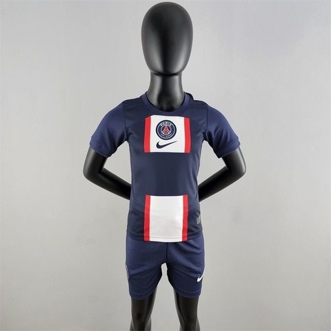 Conjunto Infantil Psg Home 22/23 - Azul - Nike