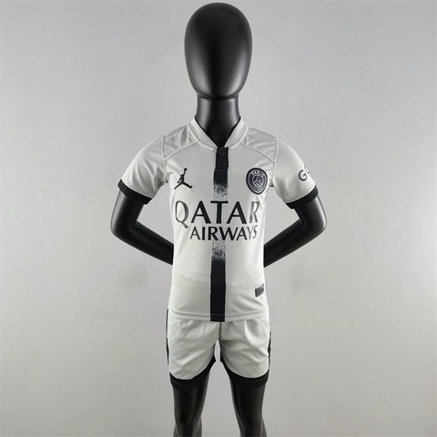 Conjunto Infantil Psg Away II 22/23 - Cinza - Nike Jordan